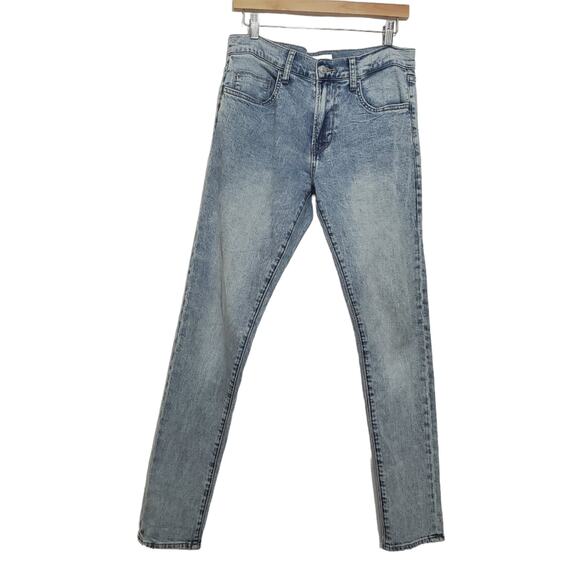 Hudson | Zane HDR Skinny Jeans Light Blue Fade Wash Denim 32x33 - Picture 1 of 9